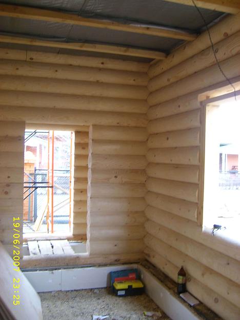 Плотницкие работы по отделке блок-хаусом и фальшбрусом в Самаре фото 1