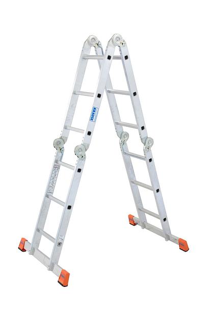 Шарнирная стремянка-трансформер 4×3 фото 3