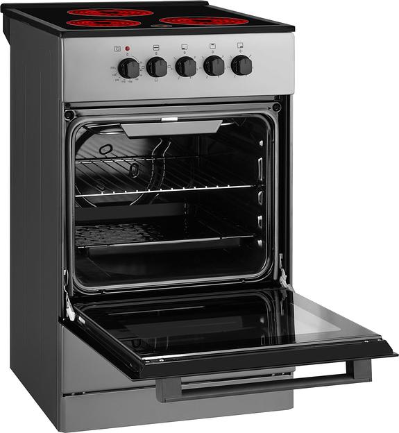 Плита Электрическая Weissgauff WES E2V05 S серебристый стеклокерамика (без крышки) фото 4