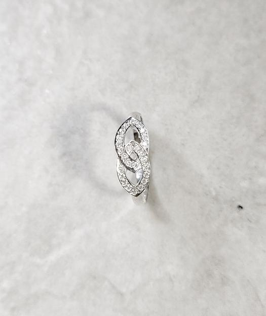 Серебряное кольцо с фианитами 925 фото 4