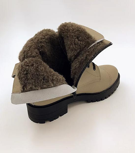 Ботинки берцы BuzShoes зимние хаки ОПТ фото 6