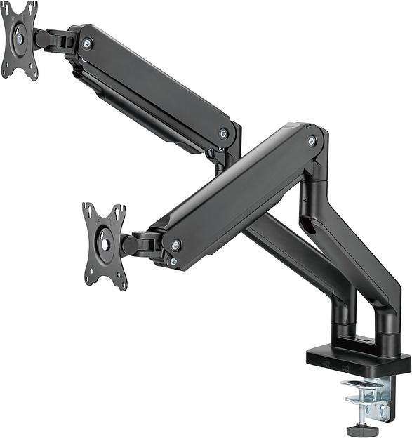 Кронштейн для мониторов Ultramounts UM731 черный 17"-35" макс.16кг крепление к столешнице поворот и наклон фото 3