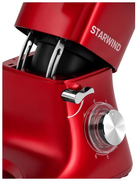 Миксер планетарный Starwind SPM7165 1600Вт красный фото 10