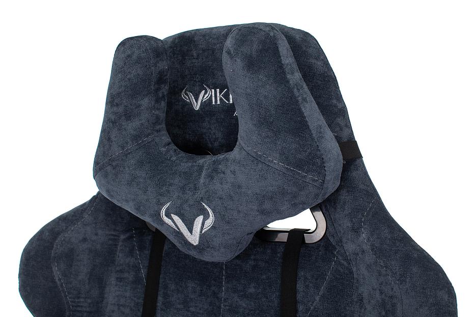 Кресло игровое Бюрократ VIKING KNIGHT Fabric синий Light-27 с подголов. крестовина металл фото 10