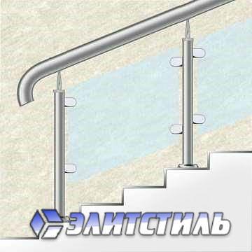 Перила со стеклом на штифтах фото 1