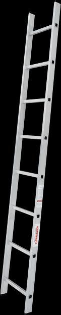 Лестница алюминиевая приставная NV 1210 на 8 ступеней ОПТ фото 1