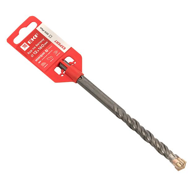 Бур по бетону SDS-plus 12х160 мм (4 резца 4S спираль) фото 1