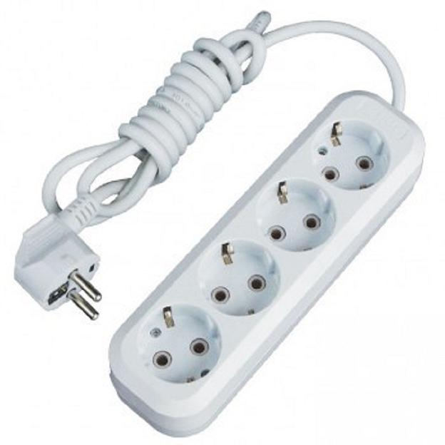 EKF UBA16-310-4-03 Удлинитель "Эксперт" 4 гнезда 3 метра 16А/3,5кВт с заземлением ПВС 3х1 EKF PROxima фото 1