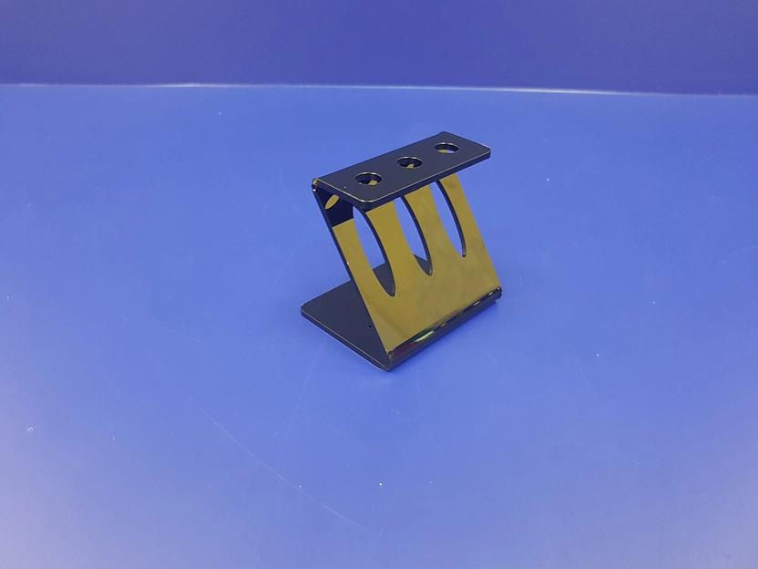 Подставка для ручек карандашей кистей 3 секции ( Z-образные, цвет черный) фото 3