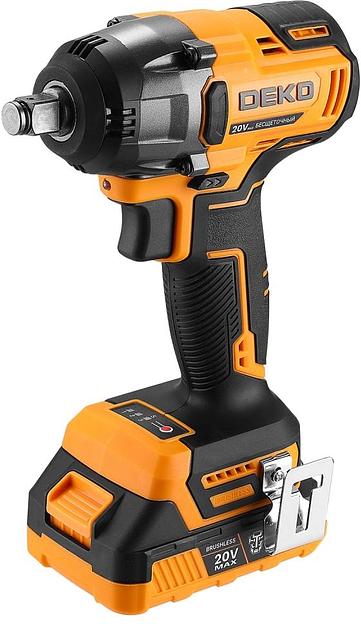 Гайковерт аккумуляторный бесщеточный DEKO DKIS-Li, 20В, 1*3.0Ач, 370 Нм фото 1