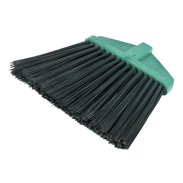 Метла полипропиленовая, 345х200 мм, веерная распушенная, без черенка, Россия фото 1