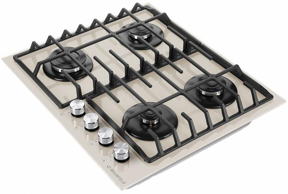 Газовая варочная поверхность Maunfeld EGHG.64.6CBG/G бежевый фото 4