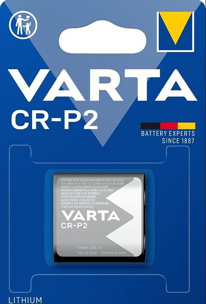 Батарейка Varta CR-P2 BL1 Lithium 6V (6204) (1/10/100) (1 шт.) VARTA 06204301401 фото 1