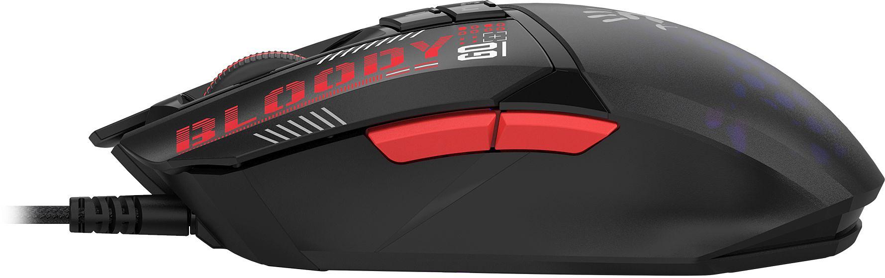 Мышь A4Tech Bloody W60 Max Mini черный оптическая (12000dpi) USB (9but) фото 5