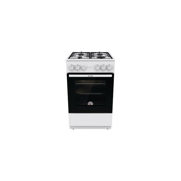 Газовая плита Gorenje GG5A12WH, газовая духовка, без крышки, сталь, белый фото 1