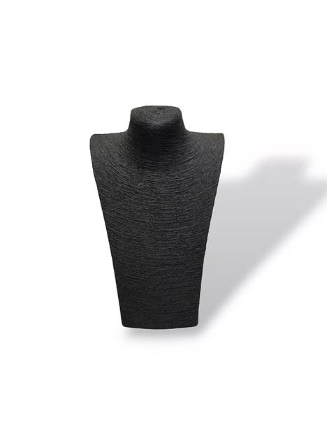 Бюст из соломы для украшений, большой 17x24x38 см, чёрный ОПТ фото 1