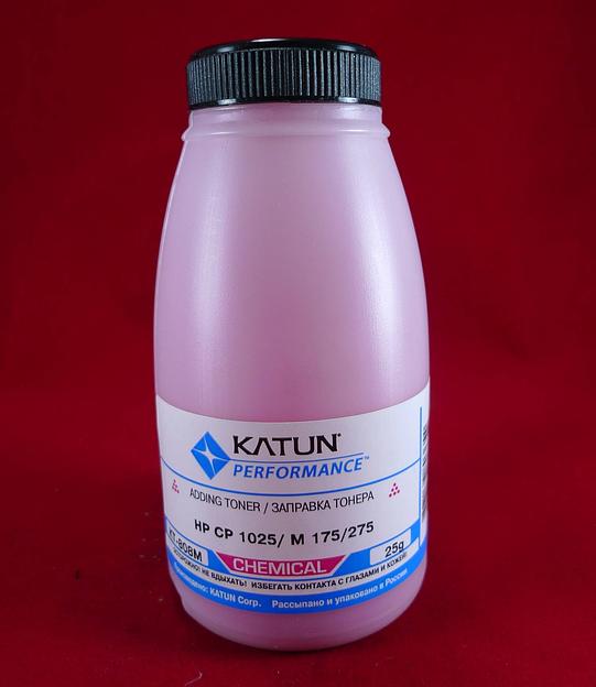 Тонер для картриджей CE313A Magenta, химический (фл. 25г) Katun фас.Россия фото 1