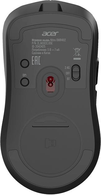 Мышь Acer Nitro OMR402 черный оптическая 26000dpi беспров. BT/Radio USB 5but (ZL.MCECC.05E) фото 4