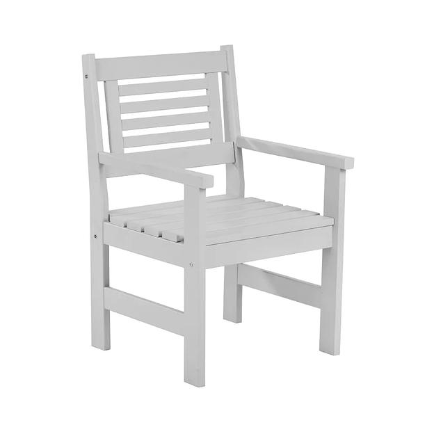 Кресло деревянное для сада и дачи Хольмен светло-серое ОПТ фото 8