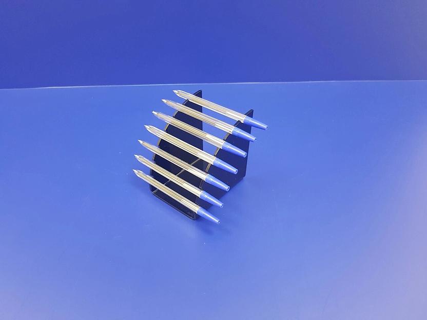 Подставка для ручек карандашей кистей 7 секции (размещение по радиусу, черная) фото 2