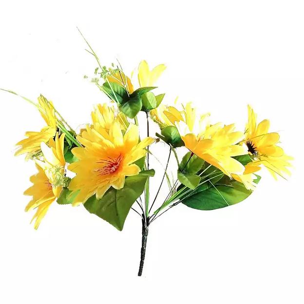 Букет с герберами на 10 голов 38см фото 2