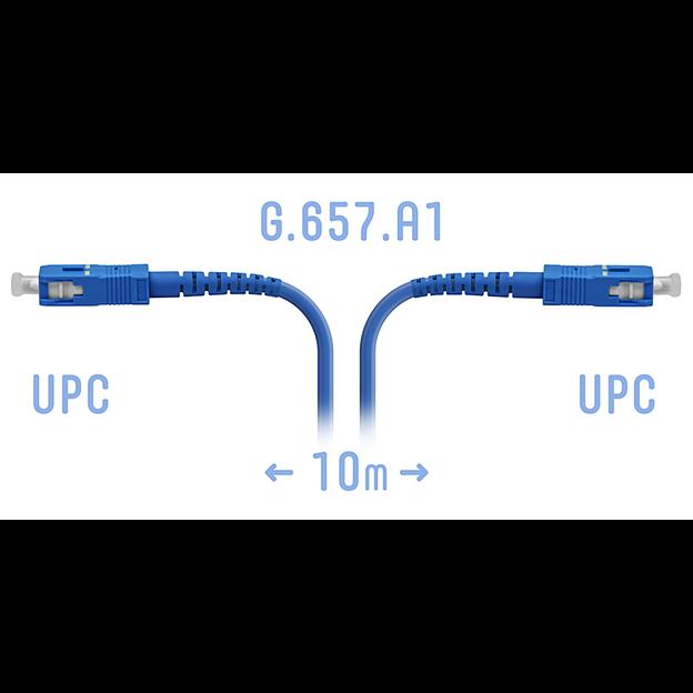 Патчкорд оптический армированный SC/UPC 10метров фото 1
