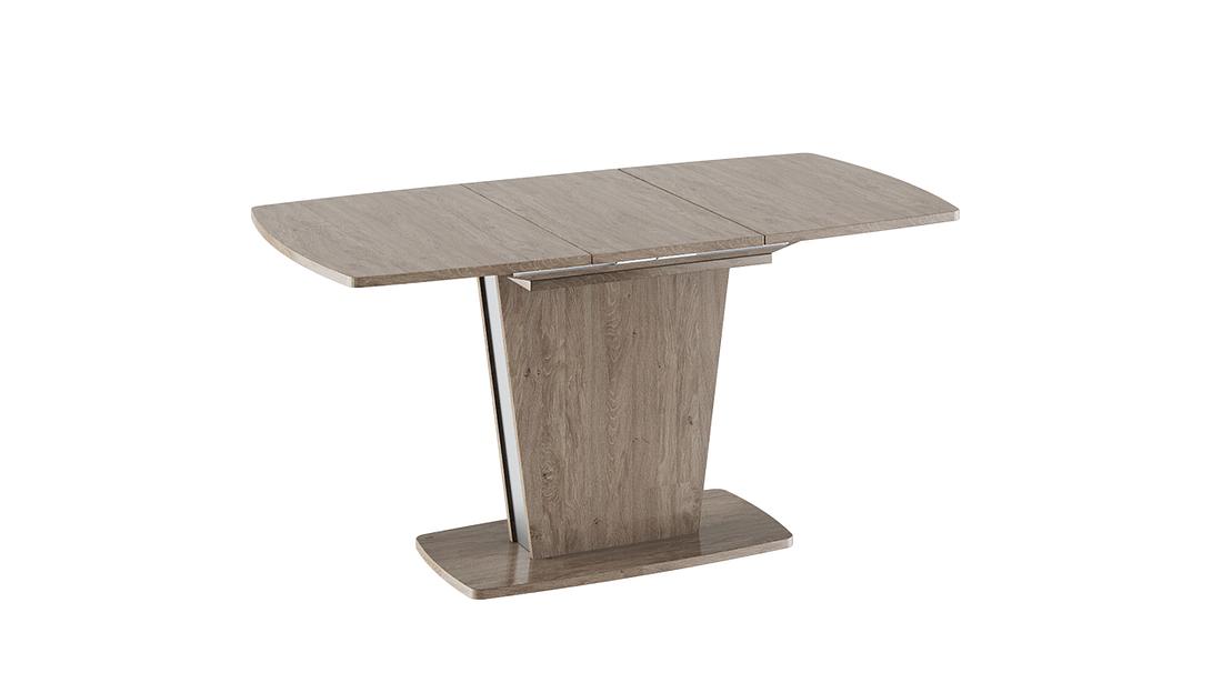 Стол Ливерпуль тип 1, 110 (+40)×75 см дуб сонома трюфель, металлик фото 4