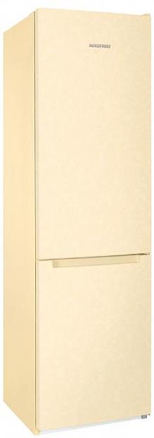 Холодильник Nordfrost NRB 154 ME мрамор бежевый двухкамерный 238/115 л морозилка снизу фото 1