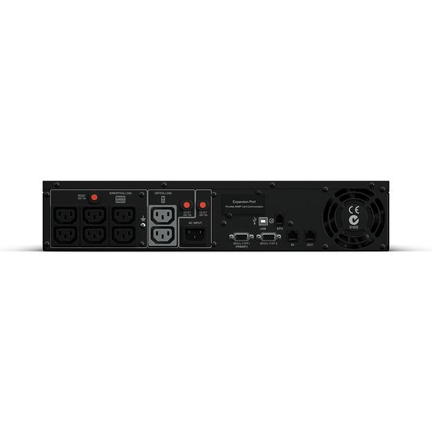 ИБП CyberPower PR1500ELCDRT2U, Rackmount, Line-Interactive, 1500VA/1350W, 8 IEC-320 С13 розеток, USB&Serial, RJ11/RJ45, SNMPslot, LCD дисплей, Black, 0.5х0.6х0.3м., 30.2кг. CyberPower PR1500ELCDRT2U фото 3