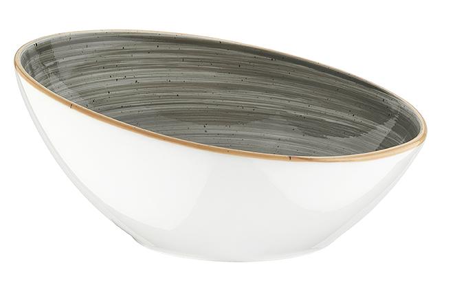 Салатник d=220 мм. 850 мл. h=60/105 мм. скошенный край Спейс, форма Ванто /1/6/ фото 1