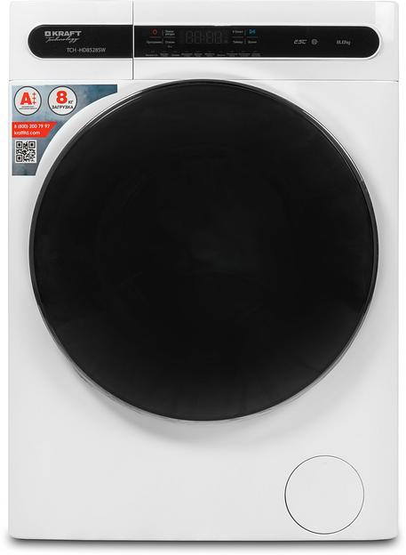 Стиральная машина Kraft TCH-HD8528SW класс: A+++ загр.фронтальная макс.:8кг белый инвертор фото 8
