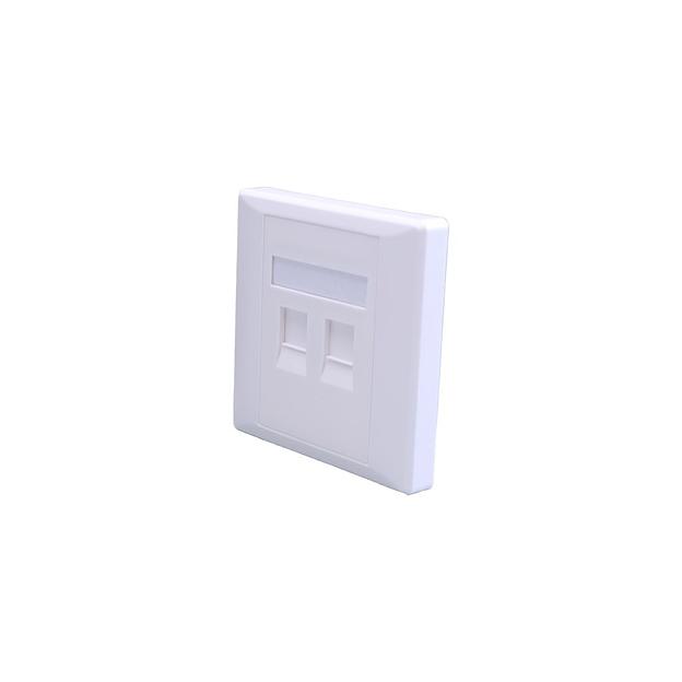 Панель SUPRLAN 10-0334-1 (10-0334-1) лицевая 2штx ABS пластик белый фото 1