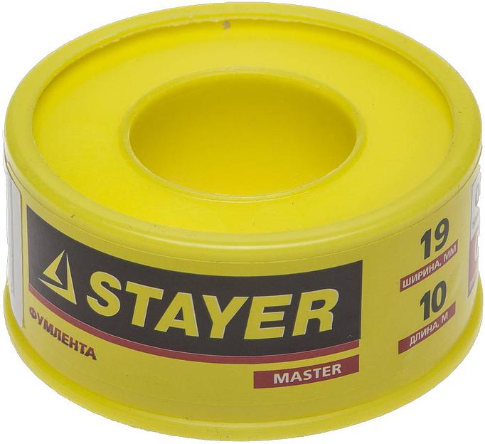 STAYER 0.075 мм х 19 мм х 10 м, 0.40 г/см3, ФУМ лента (12360-19-040) фото 1