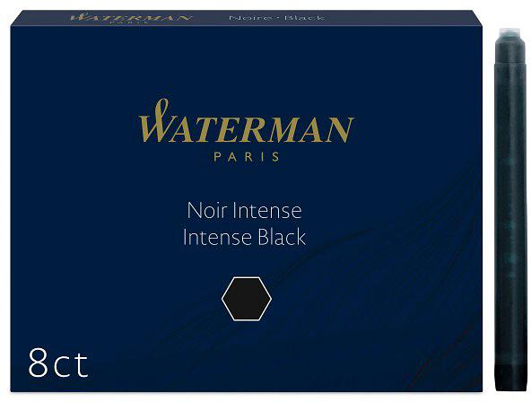 Картридж Waterman Standart (CWS0110850) черные чернила для ручек перьевых (8шт) фото 1
