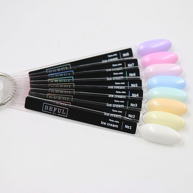 Коллекция гель-лаков BEFUL «Ice cream» 8 мл ОПТ фото 1