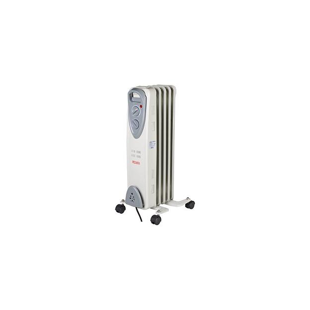 Масляный радиатор Ресанта ОМ-5Н, с терморегулятором, 1000Вт, 5 секций, 3 режима, белый [67/3/6] фото 1