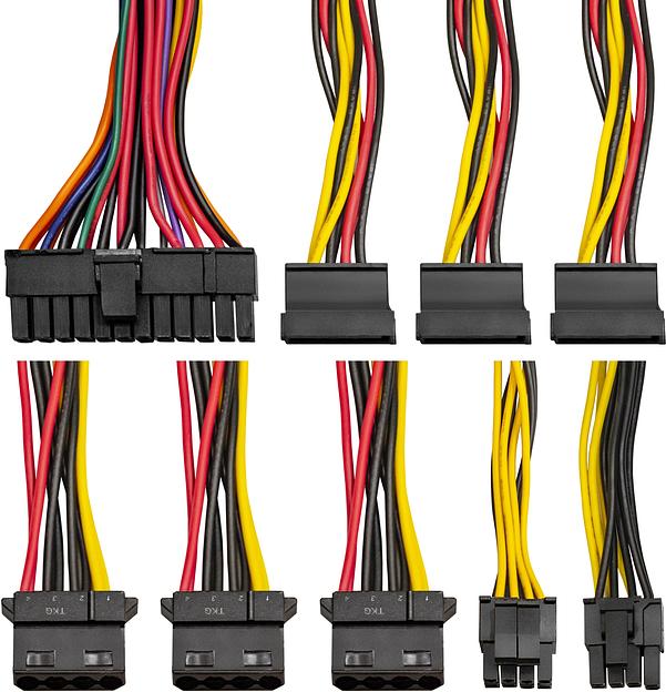 Блок питания 450W Exegate 450NPXE(+PFC), ATX, black, 12cm fan, 24+4pin, 6/8pin PCI-E, 3*SATA, 2*IDE, фото 4