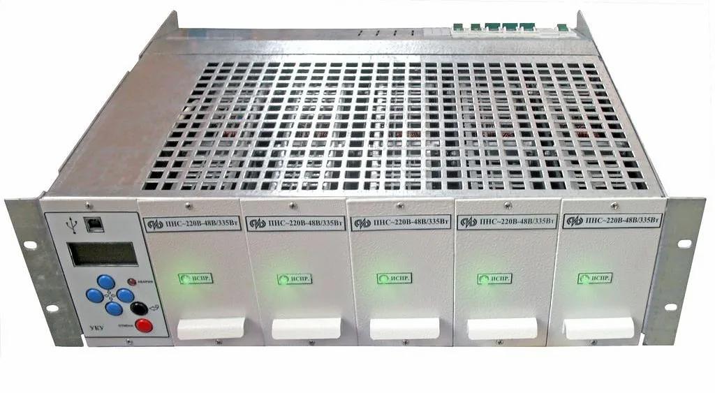 Источник бесперебойного электропитания ИБЭП~220В/24В/750Вт/3U/3,3 фото 1