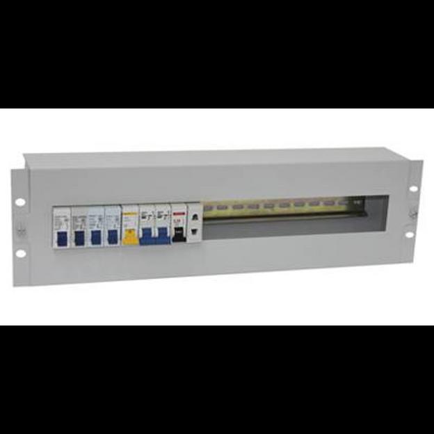 Панель 19" с DIN-рейкой 3U фото 1