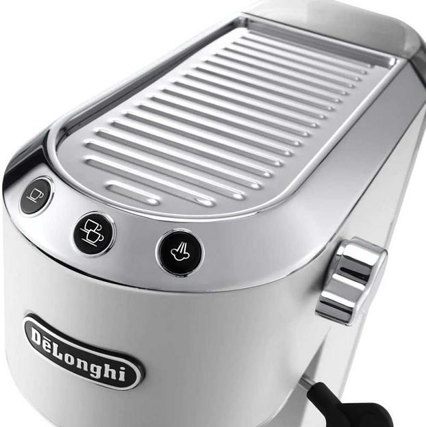 Кофеварка рожковая Delonghi EC685.W 1350Вт белый фото 3