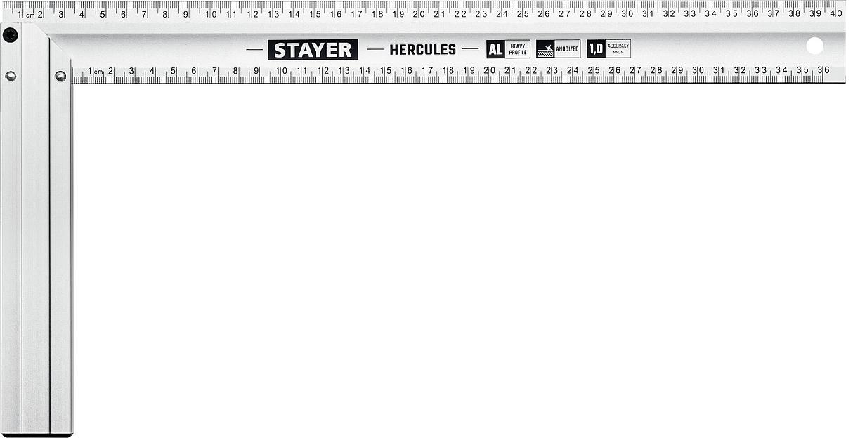STAYER 400 мм, жесткий столярный угольник, Professional (3432-40) фото 1