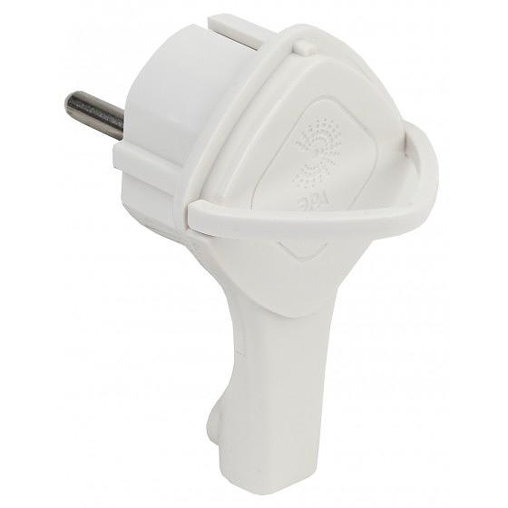 ЭРА Б0026331 Вилка ультраплоская V5(U) c/з 16A с кольцом белая фото 1