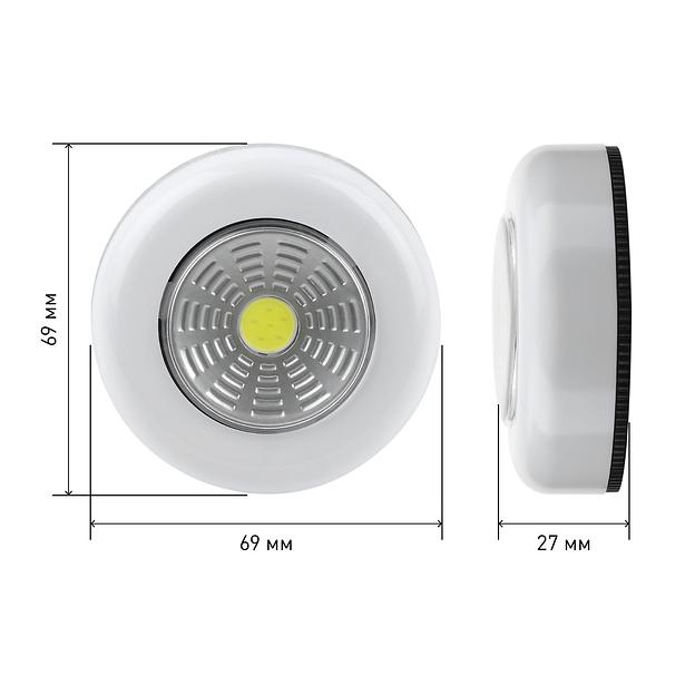 Фонарик подсветка мощный туристический кемпинговый на липучке на батарейках 3хААА в палатку SB-101 Трофи ЭРА Б0052747 фото 6