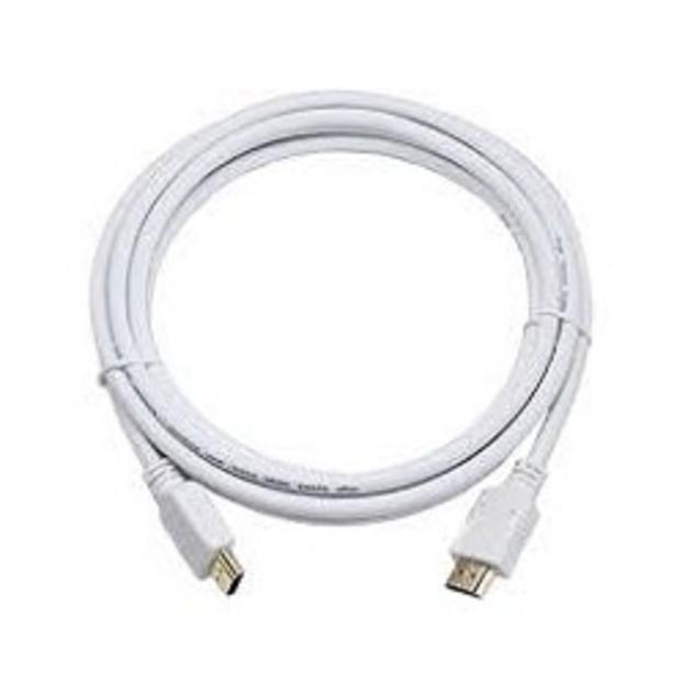 Кабель HDMI Gembird/Cablexpert, 3м, v1.4, 19M/19M, белый, позол.разъемы, экран, пакет(CC-HDMI4-W-10) фото 1