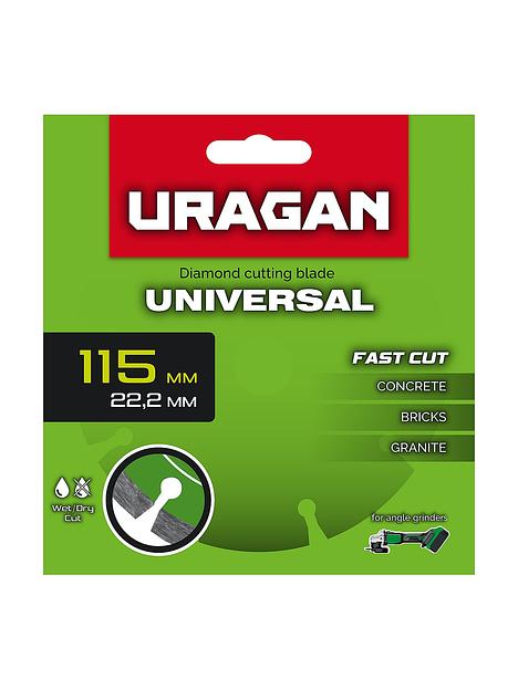 URAGAN UNIVERSAL 115 мм, диск алмазный отрезной сегментный (36705-115) фото 3