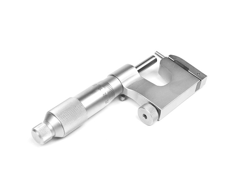 Микрометр гладкий МКУ- 25 0,01 с плоской пяткой SHAN (госреестр № 75427-19) с поверкой фото 6