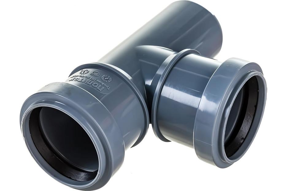 Тройник канализационный 87.5 град. 50 х 50 фото 5