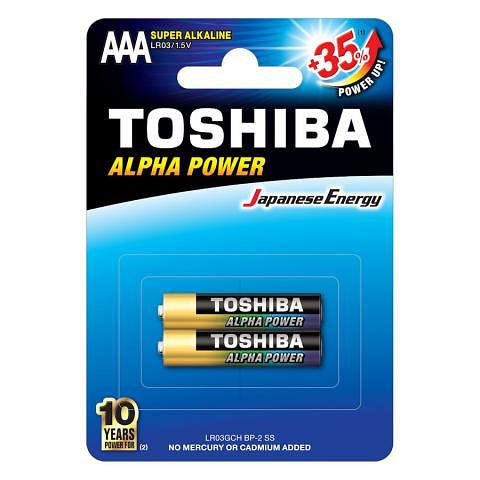 Батарейка Toshiba Alfa Power, AAA/LR3 GCH BP-2, 2 шт фото 1