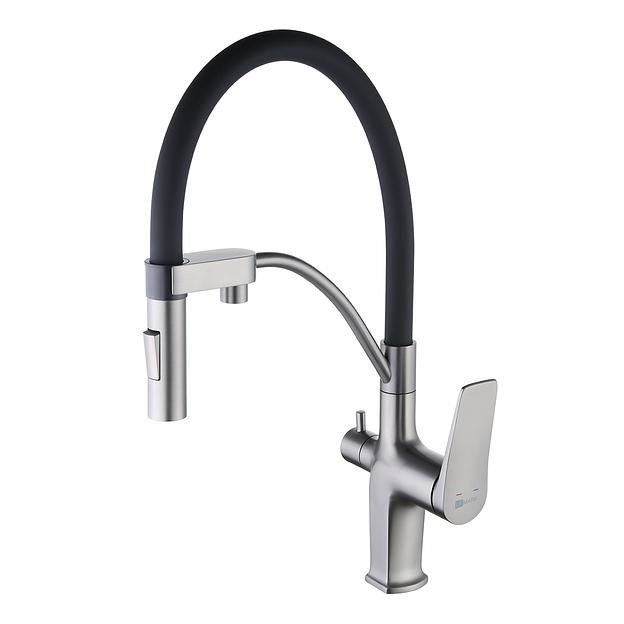 Смеситель Lemark Bronx LM3761GM для кухни с подключением к фильтру с питьевой водой фото 1