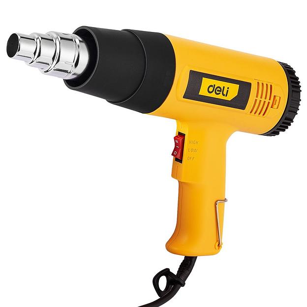 Фен технический Deli DL5200 (1600Вт, рабочая температура 400/590 град.) фото 4